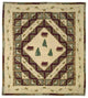 Forest Log Cabin Quilt King 105"X95"