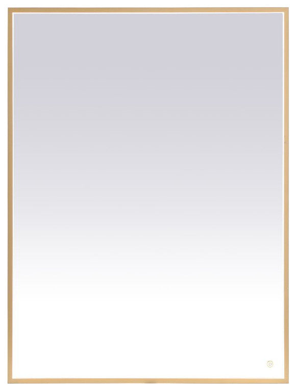 Modern Brass Led Mirror