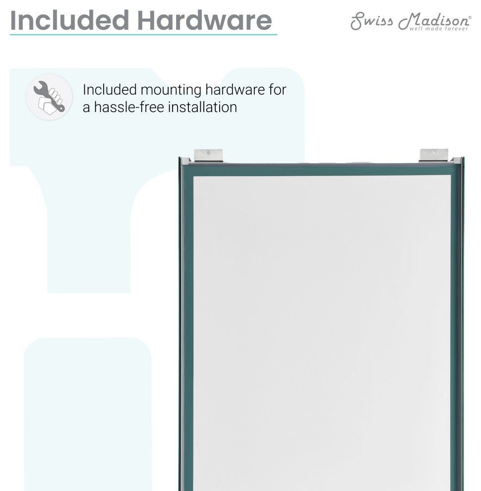 Cache 20"x30"Mirrored Aluminum Medicine Cabinet