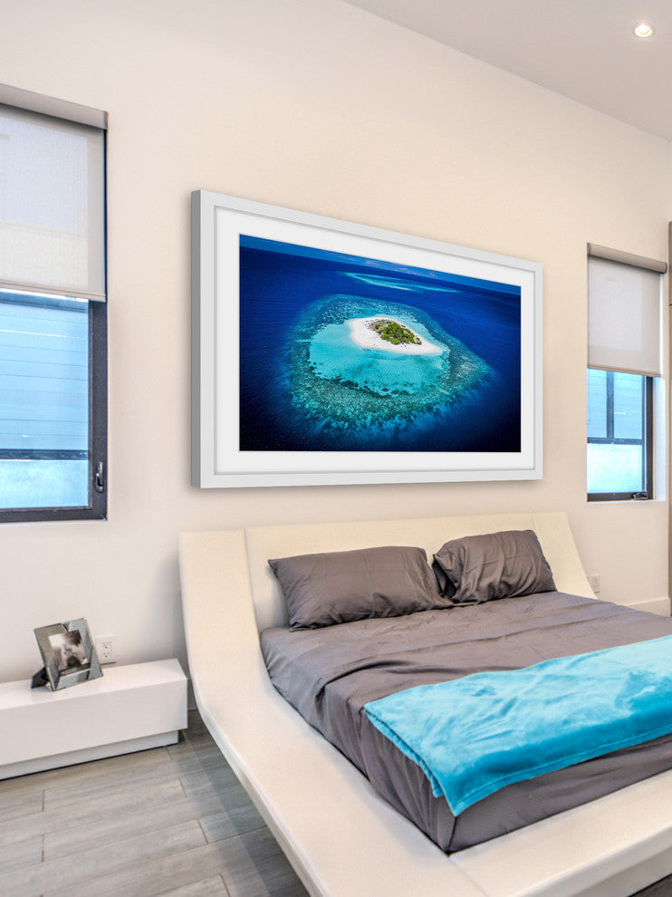 "White Sand Island" Framed Painting Print