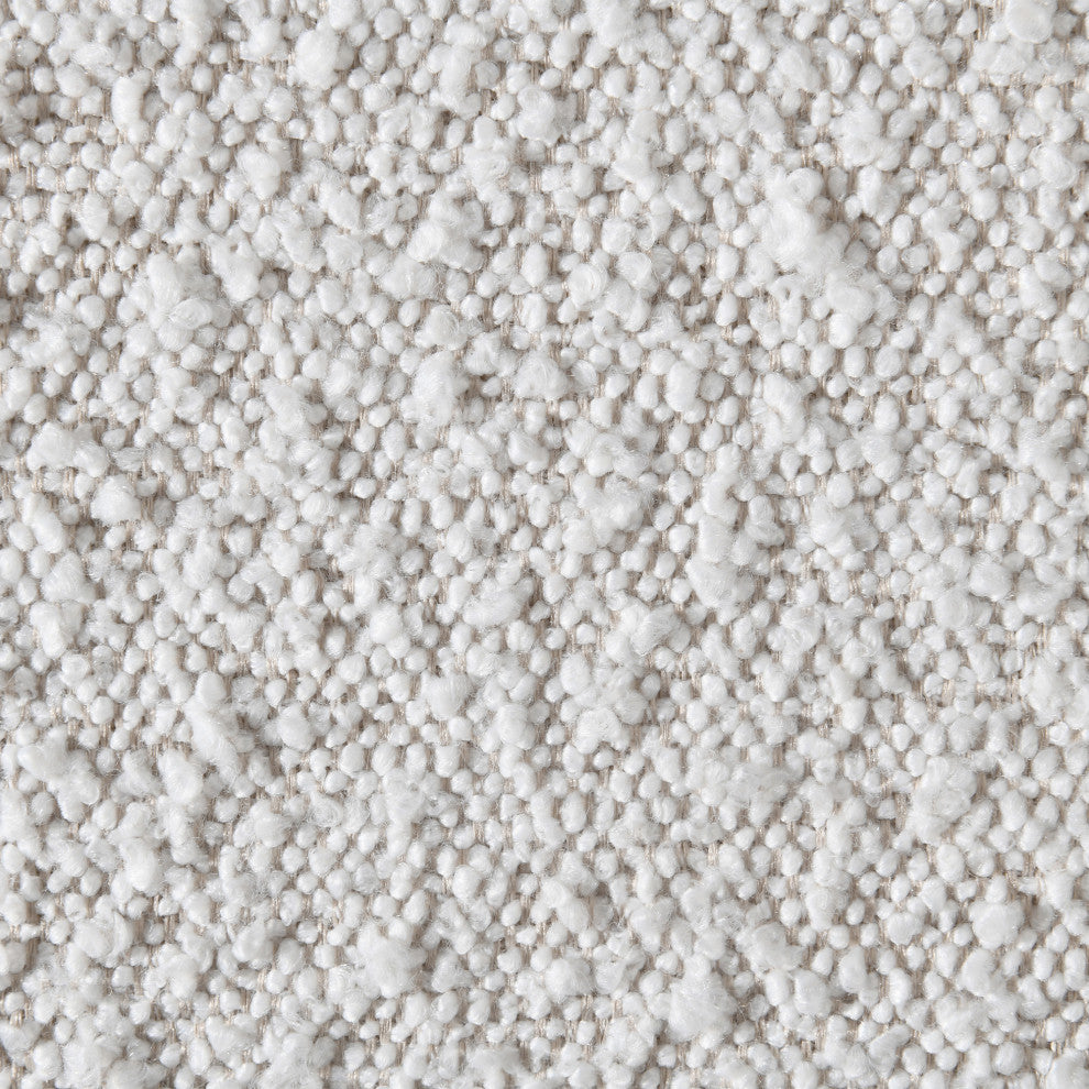 Jardin Boucle Fabric Full Bed, Cream, Queen