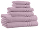 100% Cotton 6-Piece Bath Towel Set - 650 GSM - Made in India, Lavender