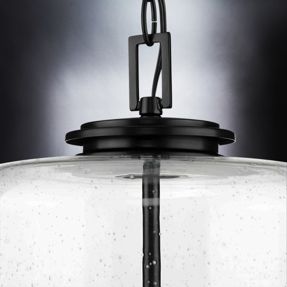 Luxury French Country Pendant Light, Midnight Black, UHP3821