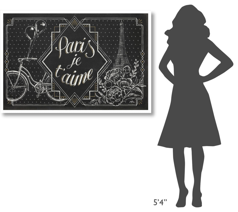 "Vive Paris III" Digital Paper Print by Janelle Penner, 50"x34"