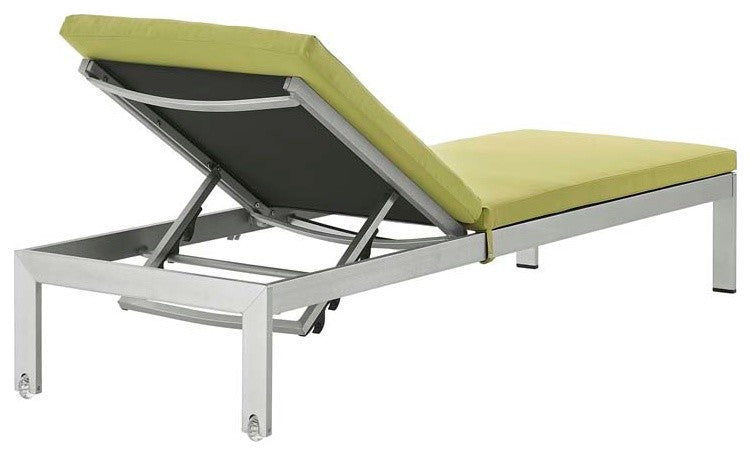 Shore Chaise with Cushions Outdoor Patio Aluminum, Set of 2