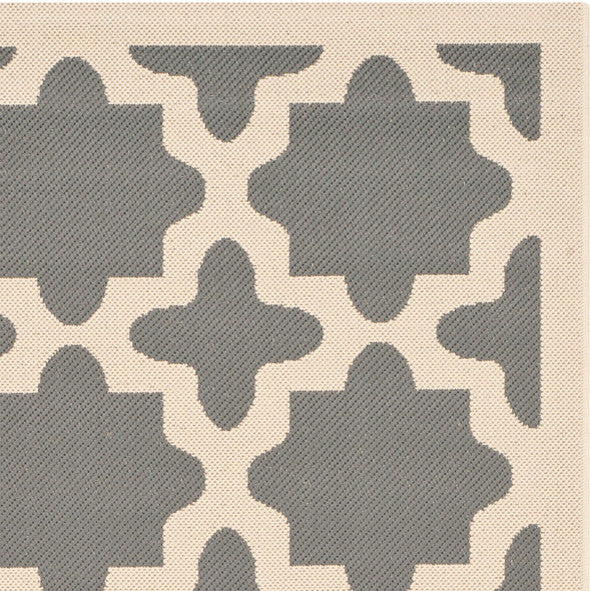Safavieh Courtyard Cy6913-246 Anthracite, Beige Area Rug, 2'3" X 14'0"