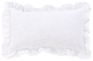 Michael Amini Cherry Hill 6-piece Belgium Linen Fabric Queen Duvet Set in White