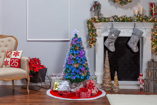 4' High Fiber Optic Color-Changing Tree