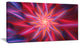 Shining Red Purple Exotic Flower, Floral Canvas Art Print, 40x20