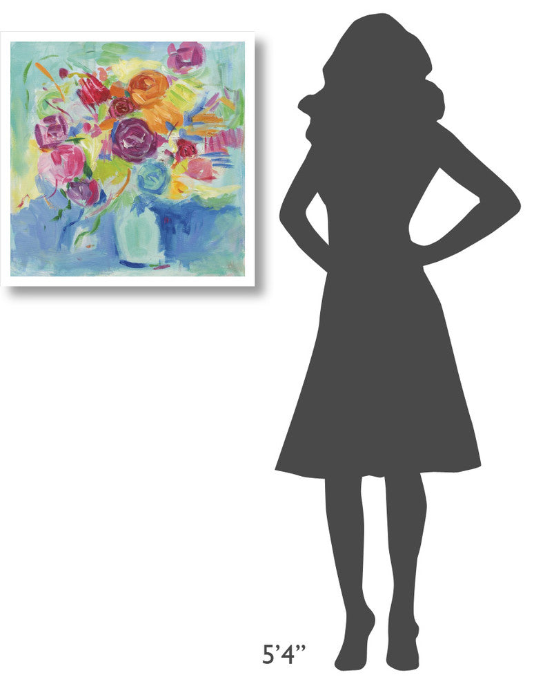 "Matisse Florals" Digital Paper Print by Farida Zaman, 26"x26"