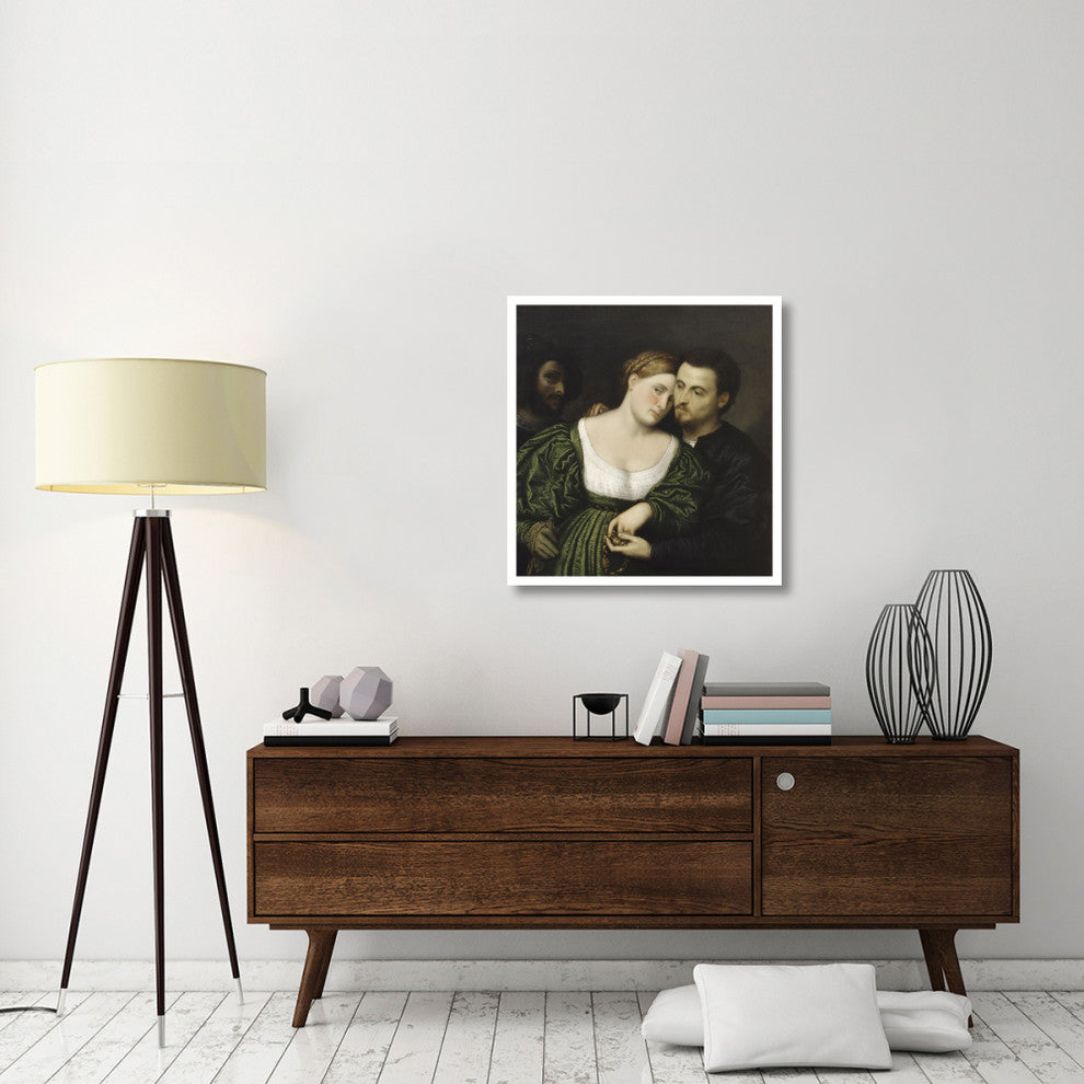 "The Venetian Lovers" Digital Paper Print by Paris Bordone, 30"x32"