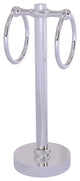 Vanity Top 2 Towel Ring with Twisted Accents, Polished Chrome