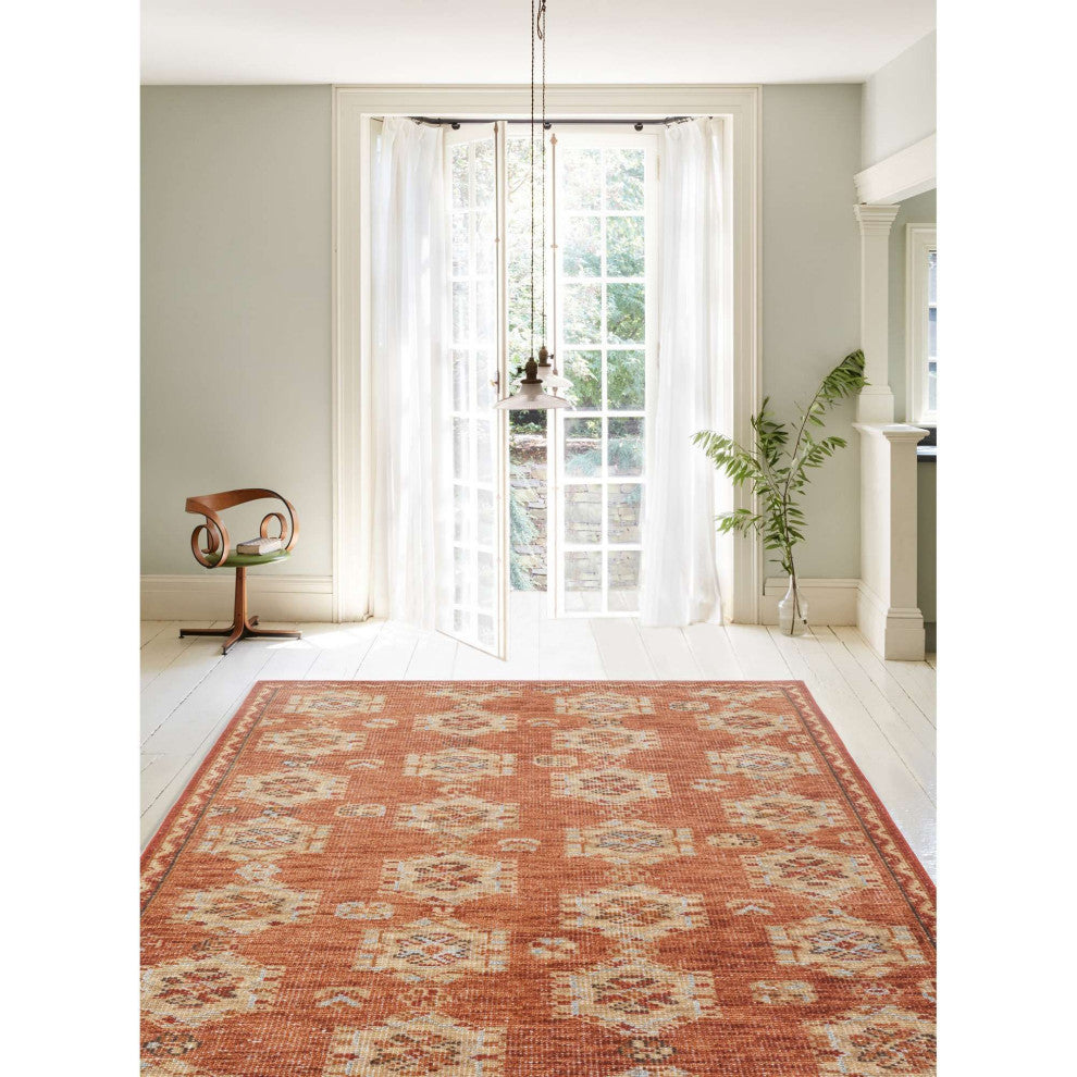 Tuscany Evelyn Area Rug, Red, 2'6"x8'