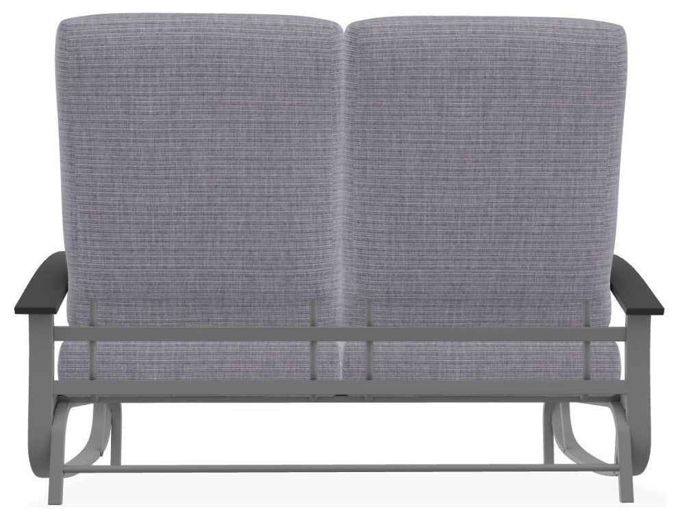Belle Isle Cushion Deep Seating 2-Seat Glider, Proven Ash/Graphite