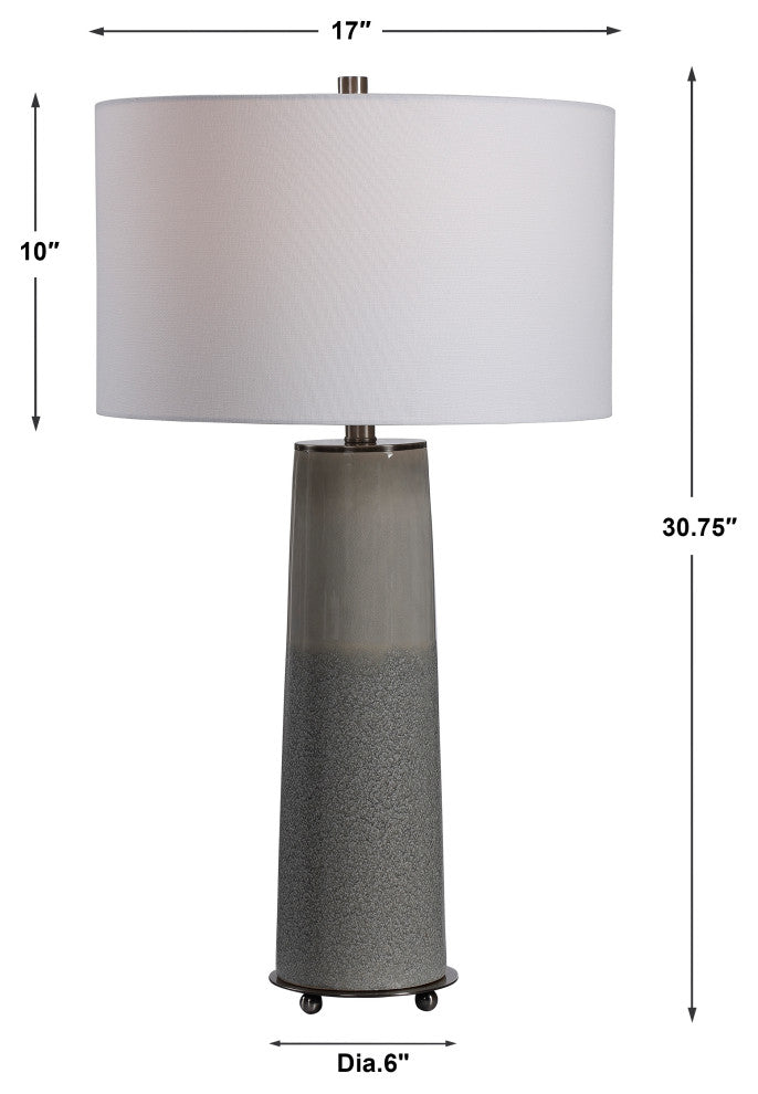 Uttermost Abdel Gray Glaze Table Lamp