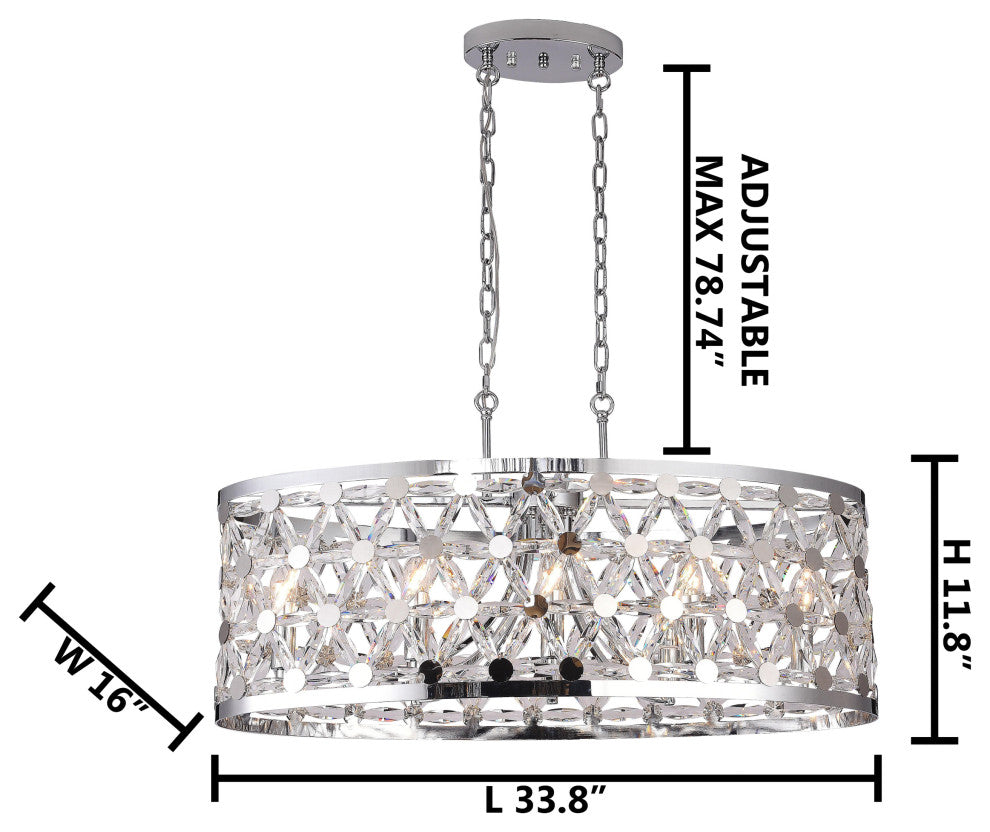 Chandelier, Chrome