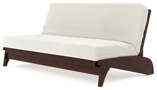 Dillon All Wood Wall Hugger Futon Frame, Black Walnut, Full
