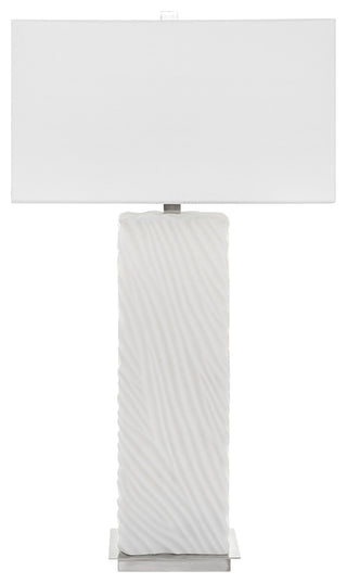 Pillar White Marble Table Lamp