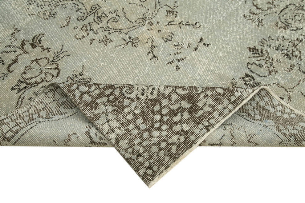 Rug N Carpet - Handmade Anatolian 5' 6" x 9' 4" Antique Overdyed Area Rug