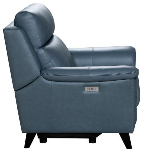 Kester Power Recliner w/Power Head Rest, Masen Bluegray