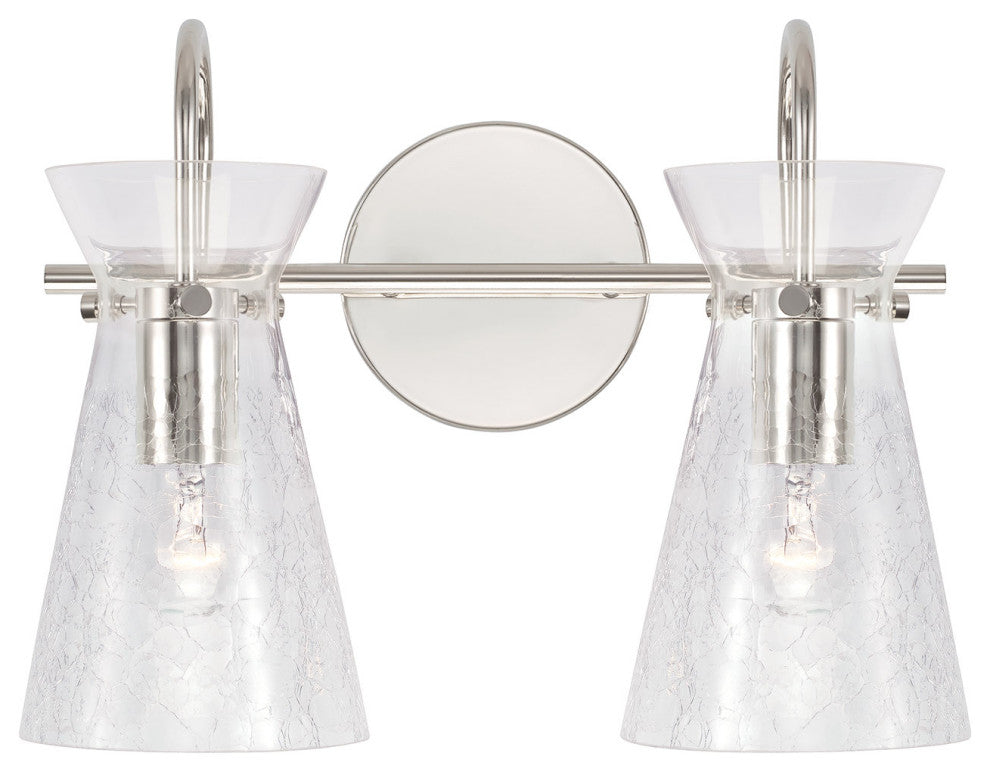 Capital Lighting 142421 Mila 2 Light 14"W Bathroom Vanity Light - Polished