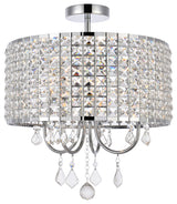Emelia 17" Flush Mount, Chrome