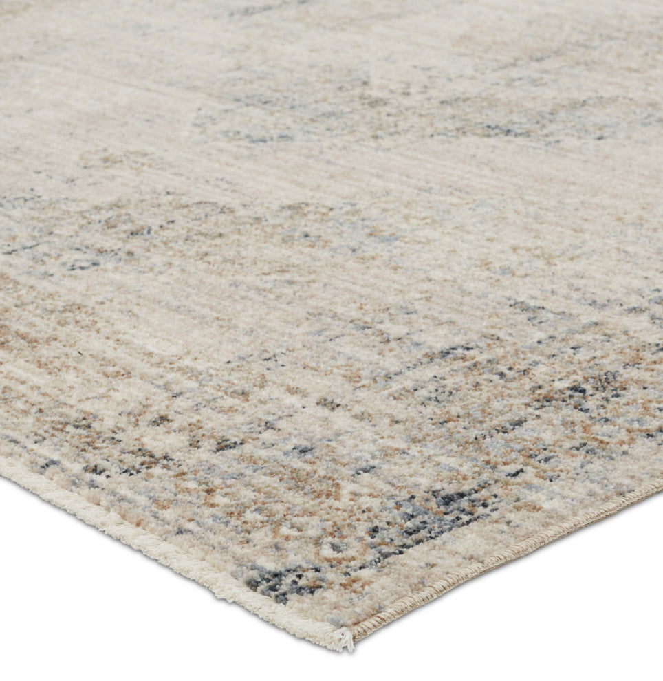 Vibe by Jaipur Living Adonia Medallion Taupe/ Blue Runner Rug 2'6"X8'