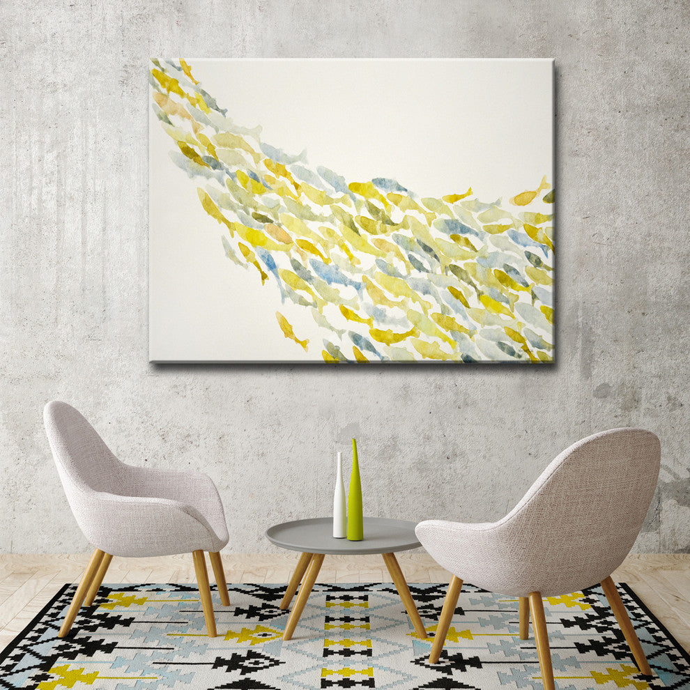 Ready2Hangart 'Upstream' By Norman Wyatt, Jr. Canvas Art , 12" Hx16" W