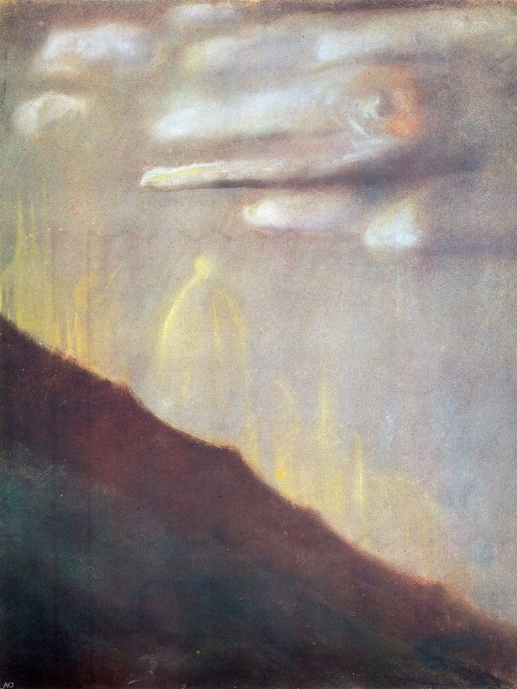 Mikalojus Ciurlionis Deluge V, 21"x28" Wall Decal