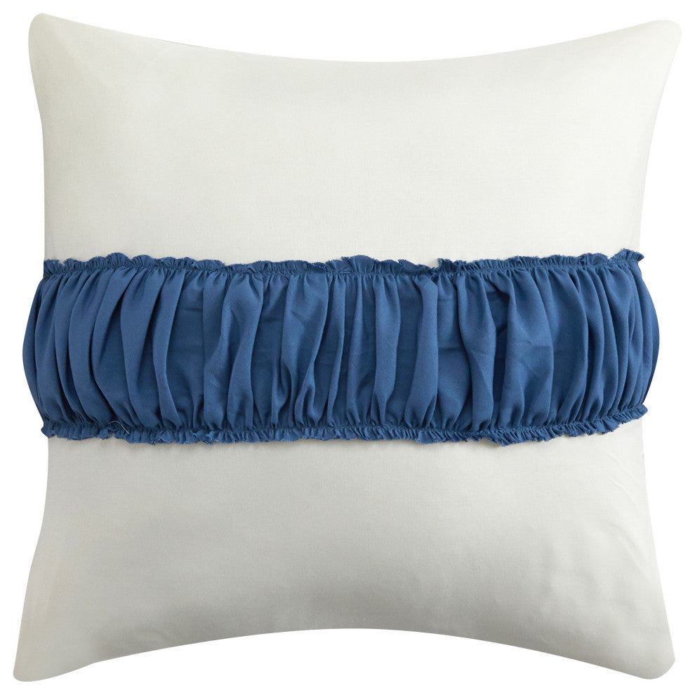 Francis 10 Piece Comforter Set, Denim Blue, Queen