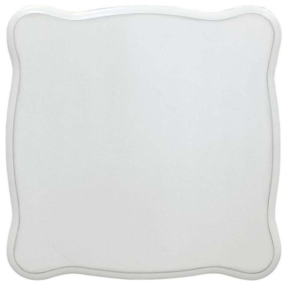 Square End Table, Antique Pearl