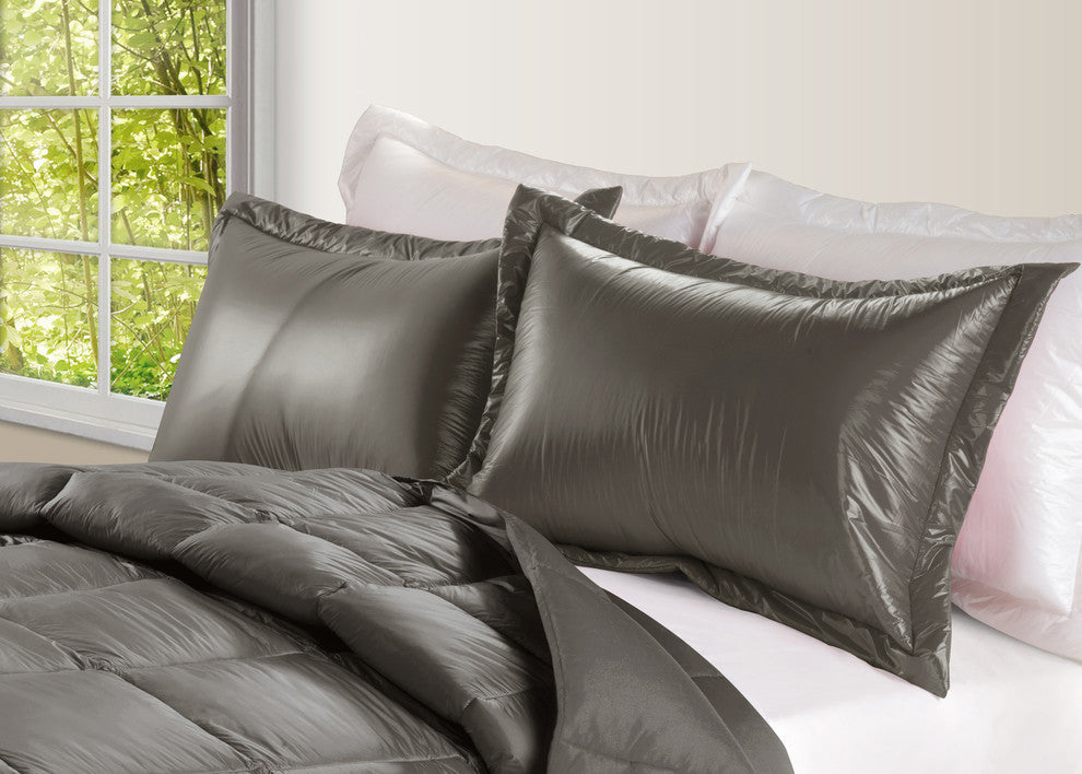 PUFF Water Resistant Nylon Sham 2-PK, Taupe, King