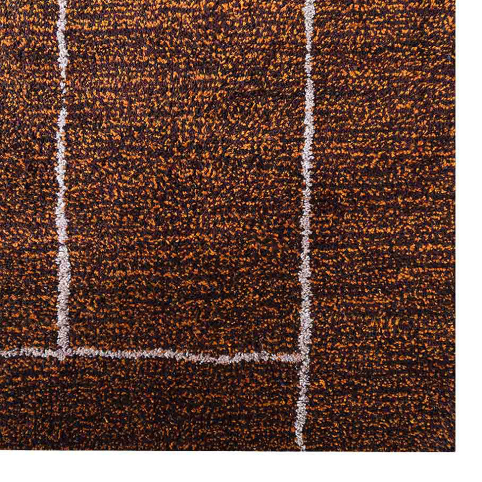 HAND KNOTTED LOOM SILK ECO-FRIENDLY AREA RUGS-Rectangle,Brown Beige,Geometric