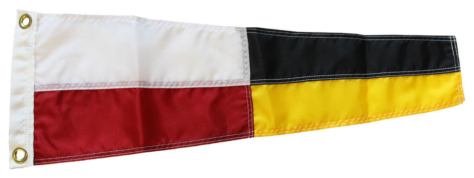 Number 9, Nautical Code Signal Nylon Pennant