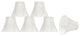 30057-6 Small Bell  Chandelier Clip On Lamp Shade Beige 3"x6"x5"