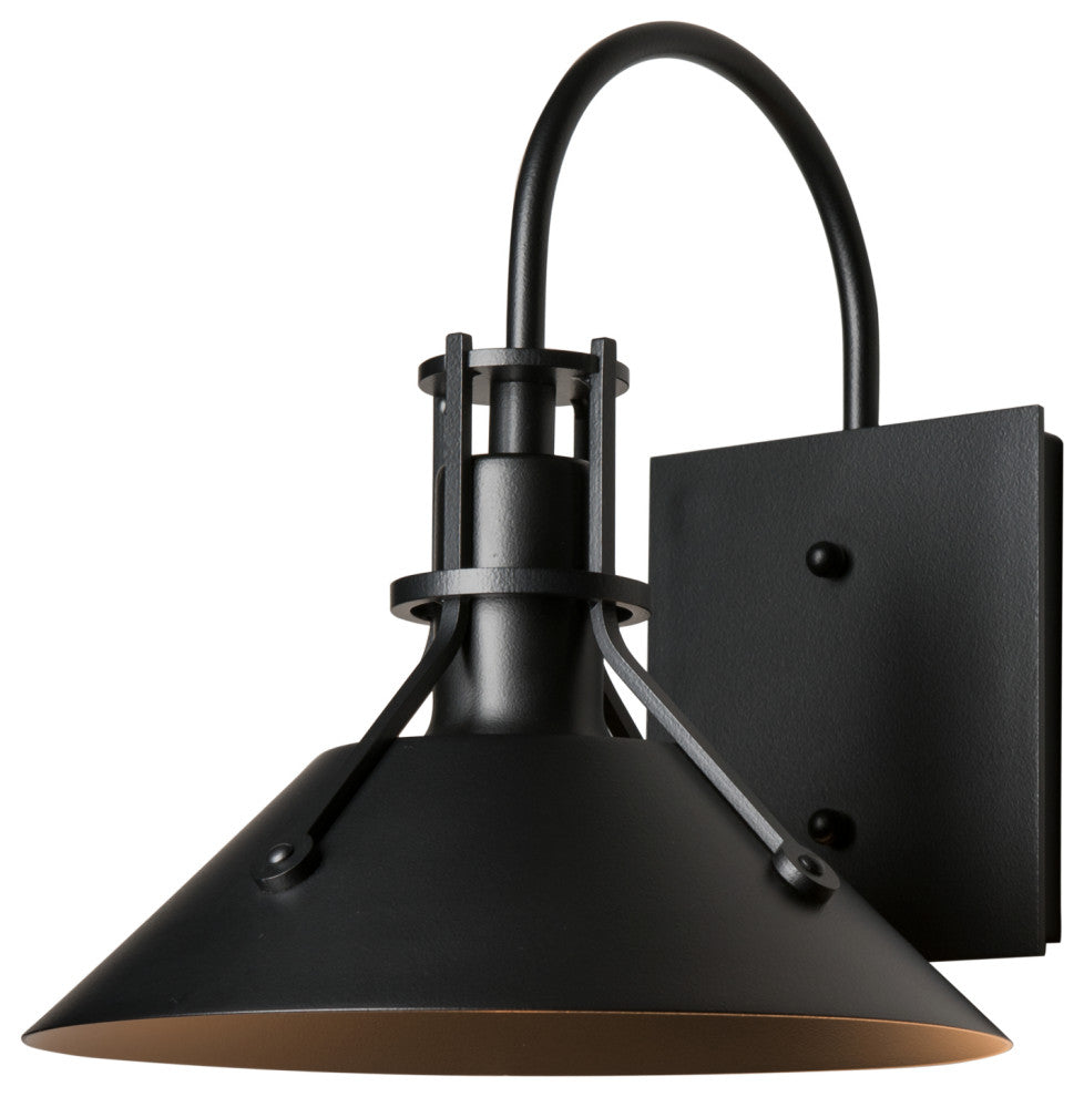 Henry Small Dark Sky Friendly Outdoor Sconce, Coastal Black Finish