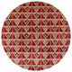 Ahgly Company Indoor Round Mid-Century Modern Area Rugs, 6' Round