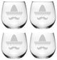 Fiesta Stemless Wine Glasses, Set of 4