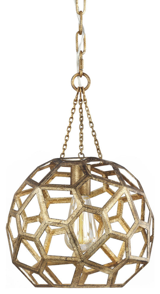 1-Light Small Pendant, Antique Gild