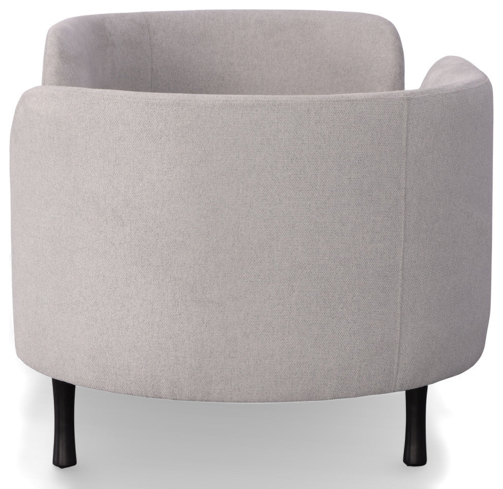 Divani Casa Jamie Glam Light Blue Fabric Two Seater Chaise