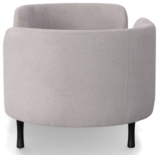 Divani Casa Jamie Glam Light Blue Fabric Two Seater Chaise