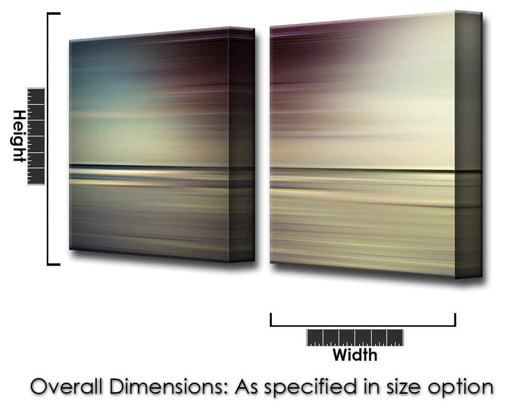 Ready2HangArt 'Blur Stripes XIV' 2-PC Canvas Wall Art, 40 in. Highx30 in. Wide