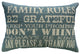 Family Rules Linen Pillow