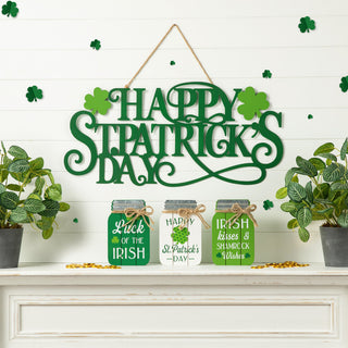 24"L Metal "HAPPY St. Patrick's Day" Wall Decor