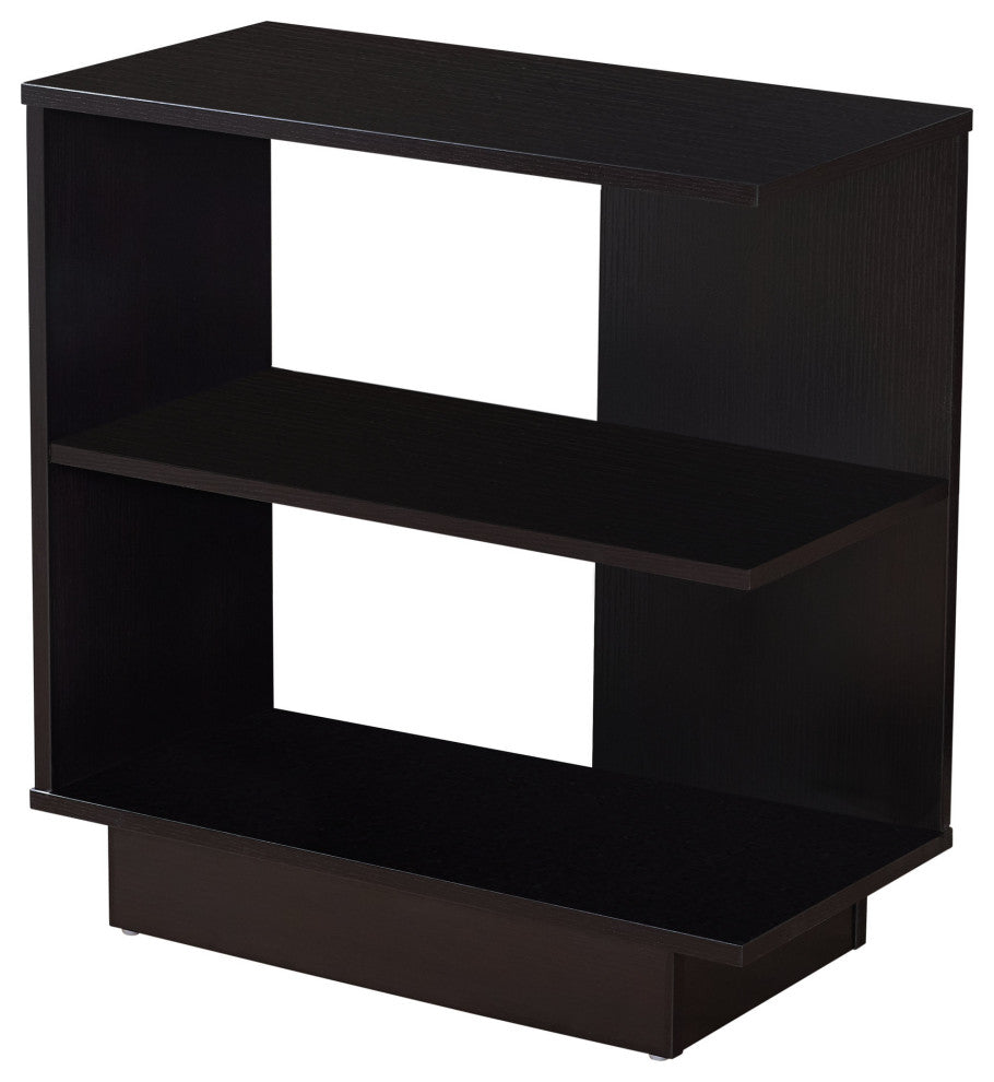 HomeRoots 11.5" x 23.5" x 24" Cappuccino Particle Board Laminate Accent Table