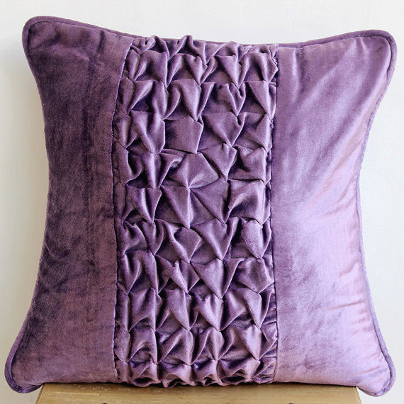 Purple Throw Pillow Covers Velvet Throw Pillow Cover, 20"x20", Purple Love