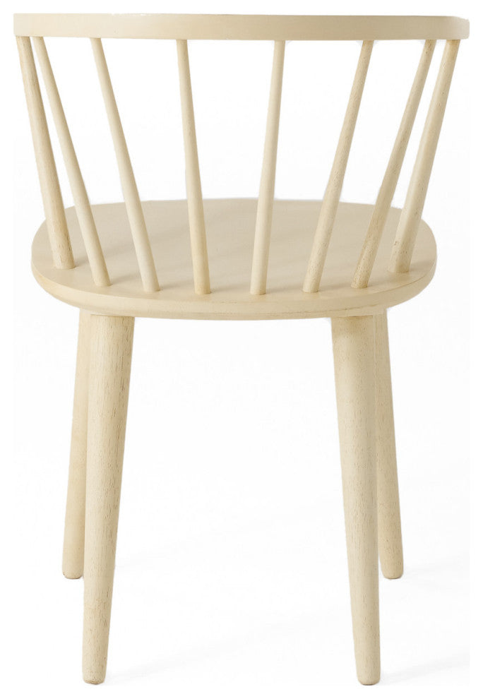 GDF Studio Bramote Countryside Rounded Back Spindle Dining Chairs, Set of 2