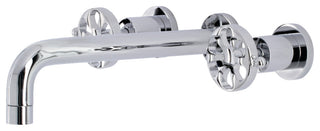 KS8021RX Two-Handle Wall Mount Tub Faucet, Polished Chrome