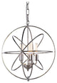 Elegant Lighting Vienna Pendant Lamp, 20"x22", Polished Nickel