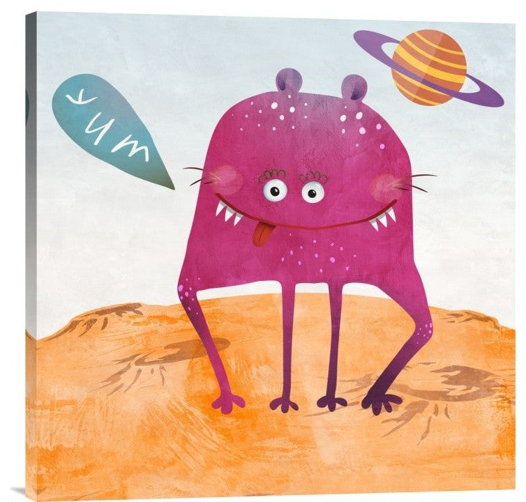 "Alien Friend Number 2" Stretched Canvas Giclee by Skip Teller, 24x24"